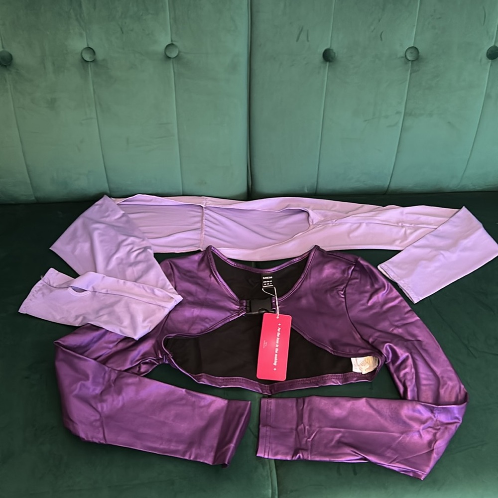 SHEIN pair of purple of bolero sleeves